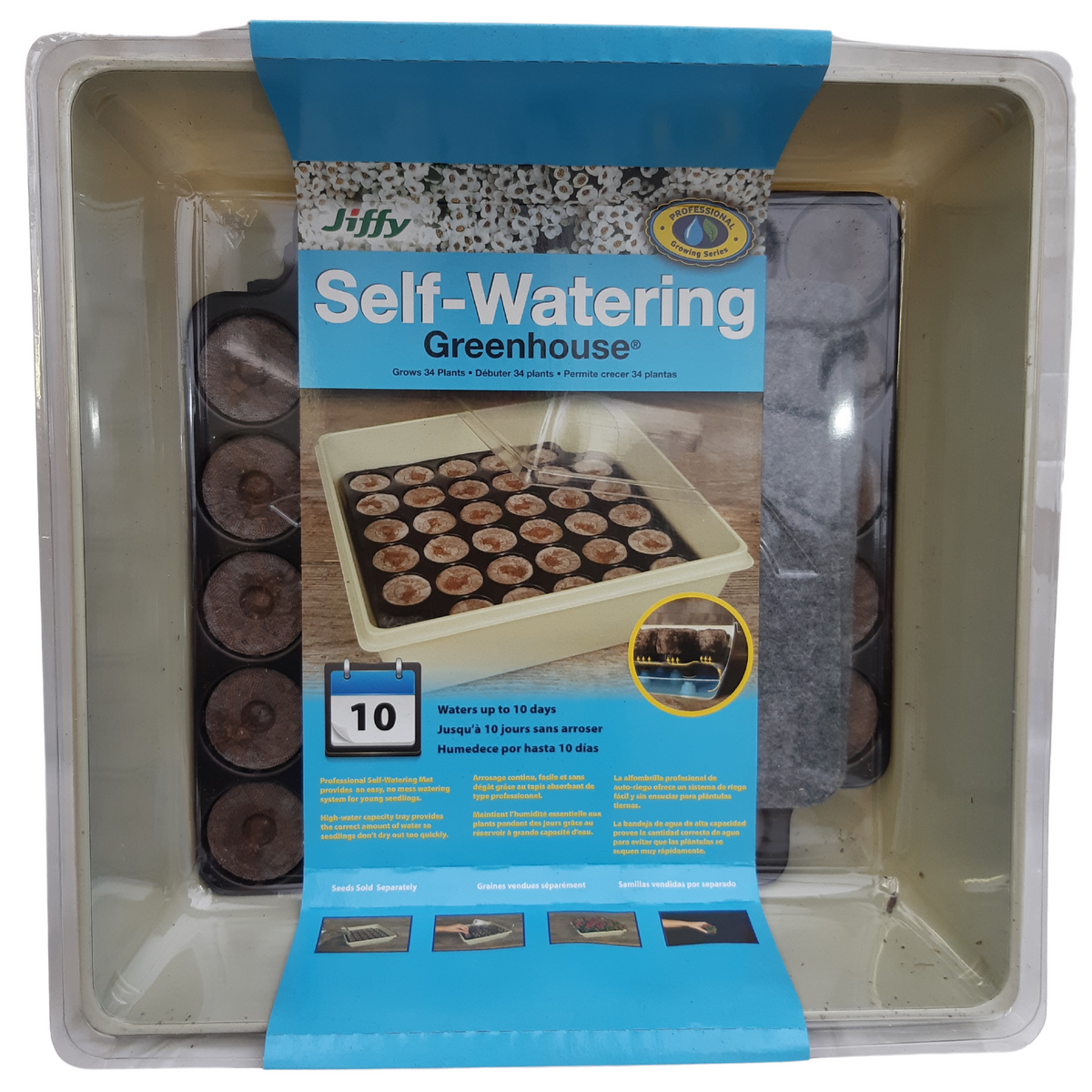 Jiffy SelfWatering Greenhouse 34 Pellets Garry's Garden Gallery